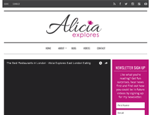 Tablet Screenshot of aliciaexplores.com